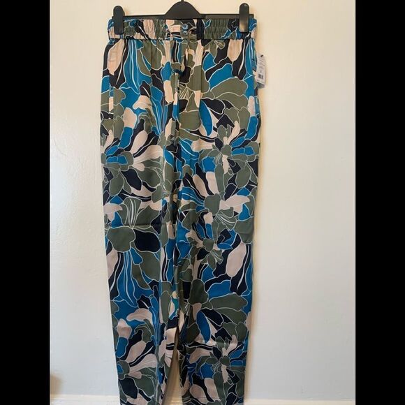 Equipment suzette drawstring floral print 100% silk pant💥size M, L, XL , NWT - Picture 2 of 13